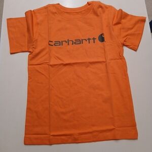 Carhartt Boys Short Sleeve Orange Graphic Tshirt Small 8-10 New